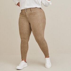 16 NWT Torrid Python Print Tan Jeggings Skinny Jeans
